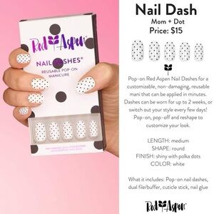 Mom + Dot Red Aspen Nail Dashes NIB